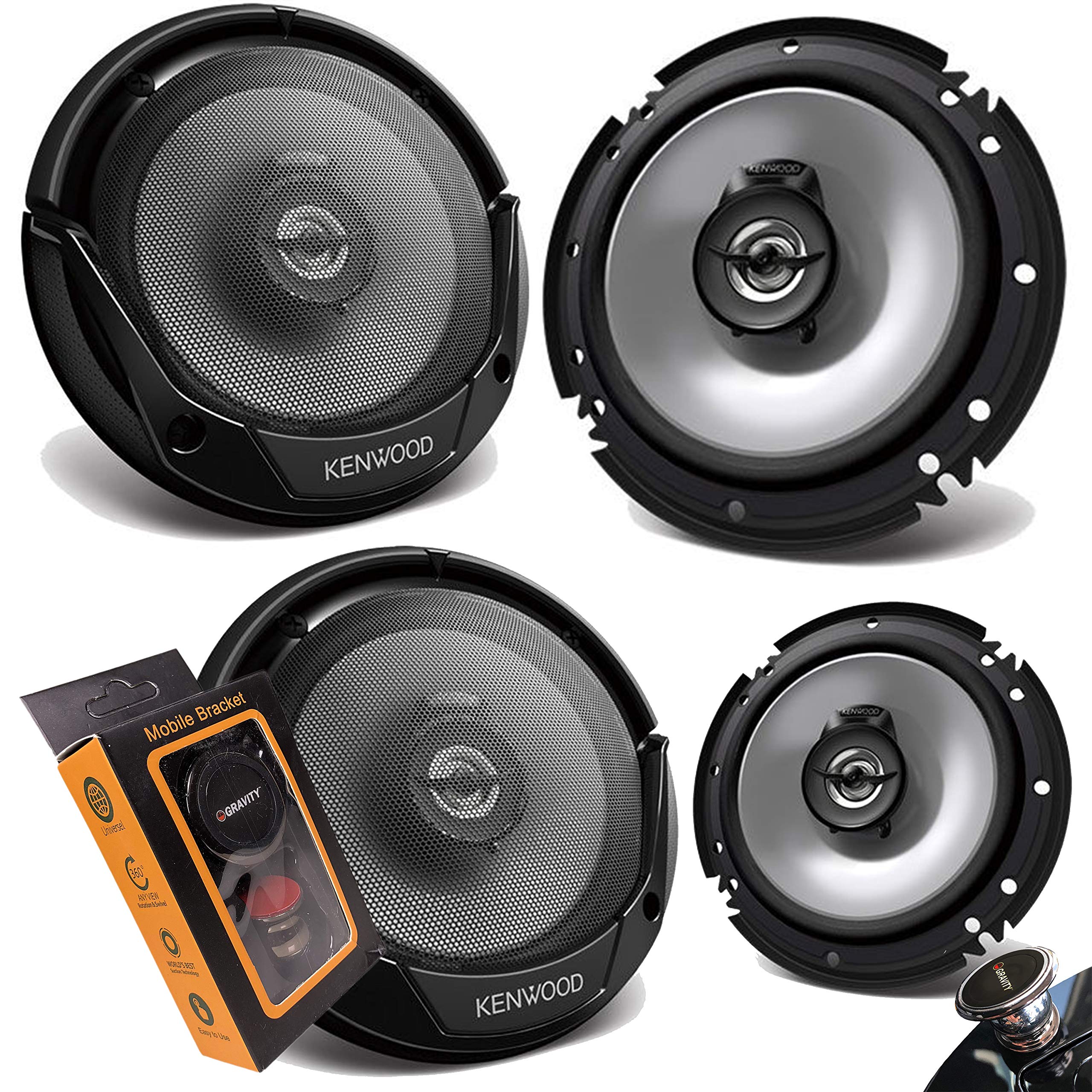 2 Pairs of Kenwood KFC-1666S 600W Max (60W RMS) 6.5 2 Pairs of Kenwood KFC-1666S 600W Max (60W RMS) 6.5